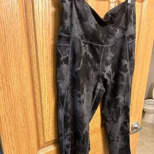 Danskin Gray Tye Dye  Leggings - Womens - XL-Yoga